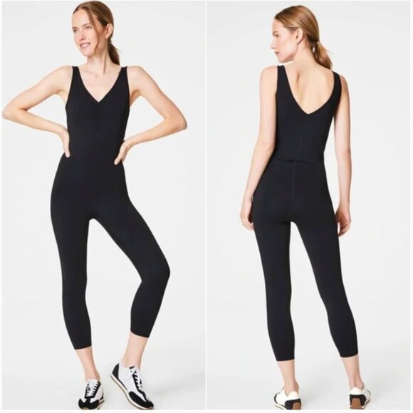 SPANX Booty Boost Black Jumpsuit NWT $158.00 - Picture 1 of 7